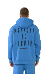 Sudadera con capucha BLOW UP PRIVACY IS LUXURYB (BP3) AZUL